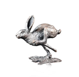 Art In Bronze Small Hare Running Figurine