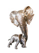 Art In Bronze Elephant Mother & Calf Figurine