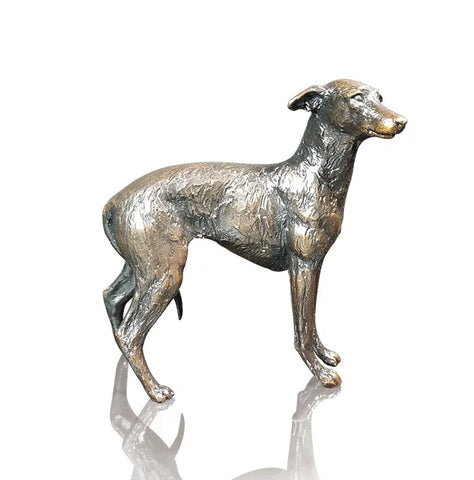 Art In Bronze Small Lurcher Figurine