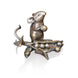 Art In Bronze Mouse with Pea Pod Figurine