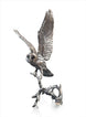 Art In Bronze Barn Owl with Pinecones Figurine