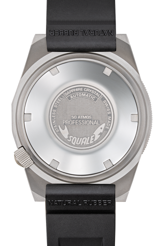 Squale 1521 Black Blasted Rubber Watch