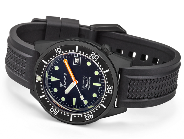 Squale 1521 PVD Rubber Watch