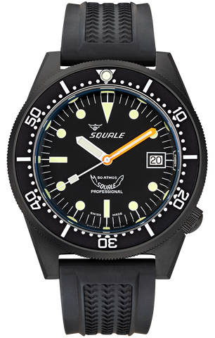 Squale Watch 1521 PVD Rubber 1521PVD.VO