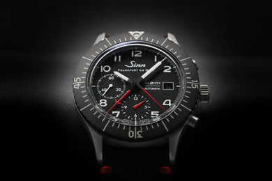 Sinn 156.1 Vintage Black With Red Seam Watch