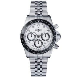 Davosa Watch  Ternos Professional Chronograph White Dial Penta Link Bracelet Watch