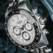 Davosa Watch  Ternos Professional Chronograph White Dial Penta Link Bracelet Watch