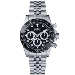 Davosa Watch  Ternos Professional Chronograph Black Dial Penta Link Bracelet Watch