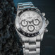 Davosa Watch  Ternos Professional Chronograph White Dial Tri Link Bracelet Watch