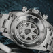 Davosa Watch  Ternos Professional Chronograph White Dial Tri Link Bracelet Watch
