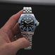 Davosa Watch  Ternos Diver Black and Blue Dial Bezel Penta Link