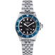 Davosa Watch  Ternos Diver Black and Blue Dial Bezel Penta Link