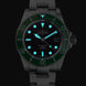 Davosa Watch  Ternos Diver Black and Green Dial Bezel Tri Link