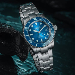 Davosa Watch Ternos Diver Blue Lagoon Tri Link Limited Edition