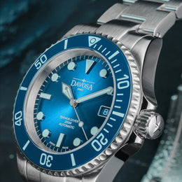 Davosa Watch Ternos Diver Blue Lagoon Tri Link Limited Edition