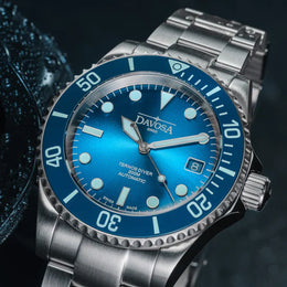 Davosa Watch Ternos Diver Blue Lagoon Tri Link Limited Edition
