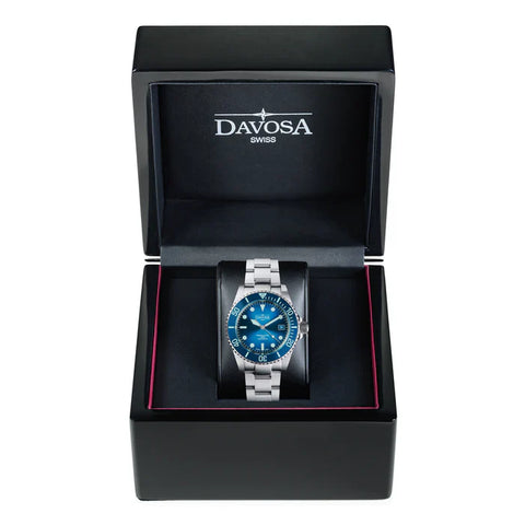 Davosa Watch Ternos Diver Blue Lagoon Tri Link Limited Edition