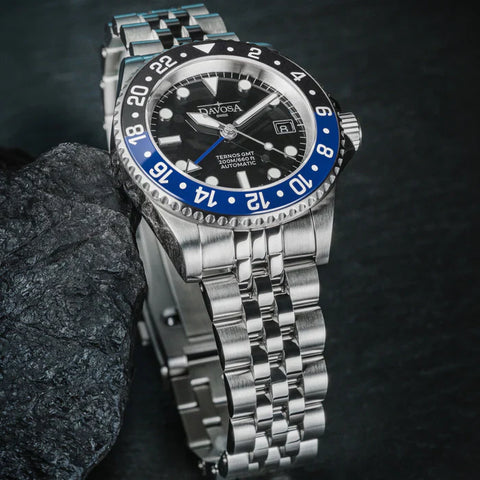 Davosa Watch Ternos GMT Blue and Black Penta link