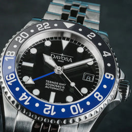 Davosa Watch Ternos GMT Blue and Black Penta link