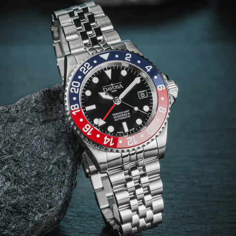 Davosa Watch Ternos GMT Red and Blue Penta link