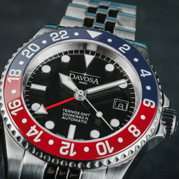 Davosa Watch Ternos GMT Red and Blue Penta link