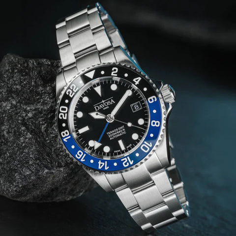 Davosa Watch Ternos GMT Blue Black Tri Link