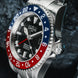 Davosa Watch  Ternos GMT Red and Blue Tri Link