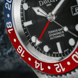 Davosa Watch  Ternos GMT Red and Blue Tri Link