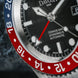 Davosa Watch  Ternos GMT Red and Blue Tri Link