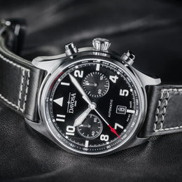 Davosa Watch Newton Chronograph with Leather Strap