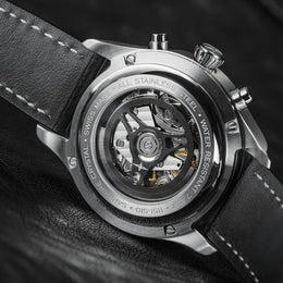 Davosa Watch Newton Chronograph with Leather Strap