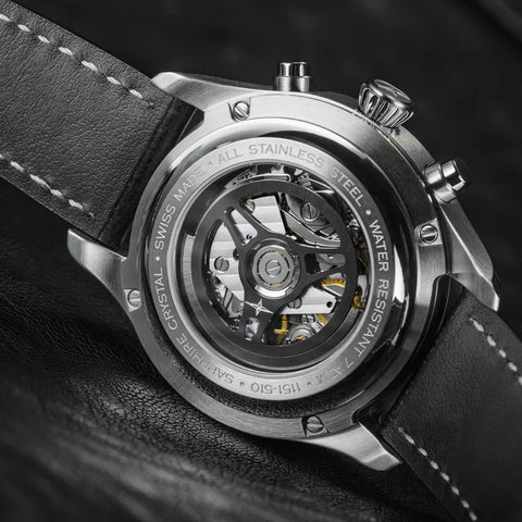 Davosa Watch Newton Chronograph with Leather Strap