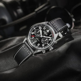 Davosa Watch Newton Chronograph with Leather Strap