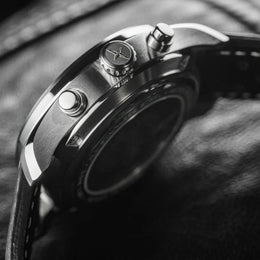 Davosa Watch Newton Chronograph with Leather Strap