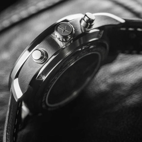 Davosa Watch Newton Chronograph with Leather Strap