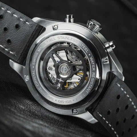 Davosa Watch Newton Chronograph with Leather Strap