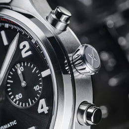 Davosa Watch Newton Chronograph with Leather Strap