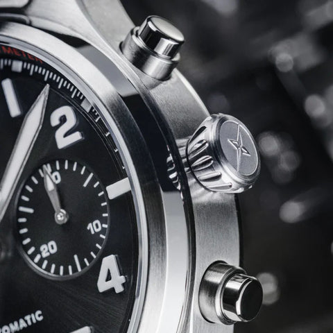 Davosa Watch Newton Chronograph with Leather Strap