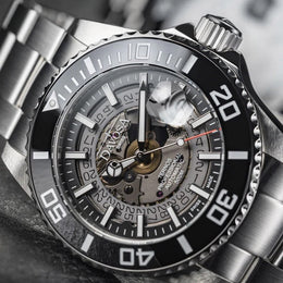 Davosa Ternos Professional Nebulous Automatic Smoke Black Watch product detail view