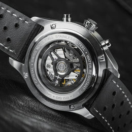 Davosa Newton Chronograph Leather Strap Watch