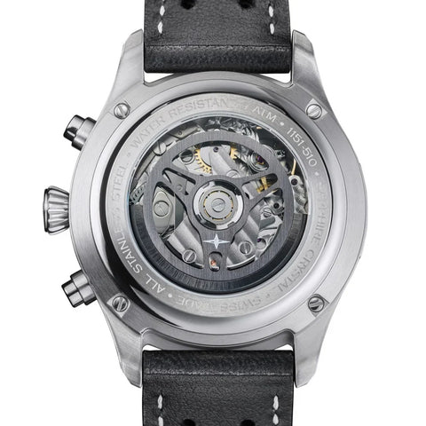 Davosa Newton Chronograph Leather Strap Watch