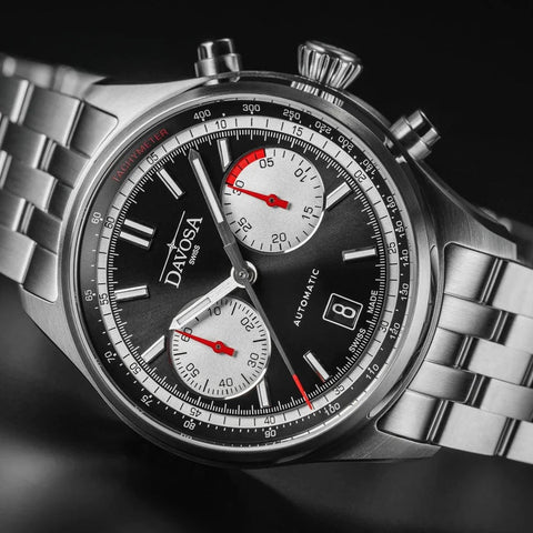 Davosa Newton Pilot Rally Black Bracelet Limited Edition Watch product detail view