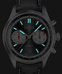 Davosa Watch Newton Pilot Rally Chronograph Black Limited Edition