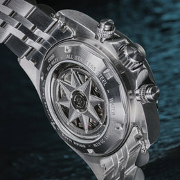 Davosa Ternos Professional Chronograph Black Dial Penta Link Watch