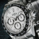 Davosa Ternos Professional Chronograph White Dial Tri Link Watch