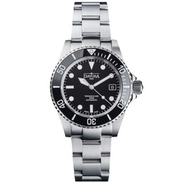 Davosa Ternos Diver Black Dial Tri Link Watch