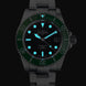 Davosa Ternos Diver Black Dial Green Bezel Tri Link Watch