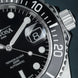 Davosa Ternos Diver with Loupe Tri Link Black Dial Watch