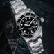 Davosa Ternos Diver with Loupe Tri Link Black Dial Watch