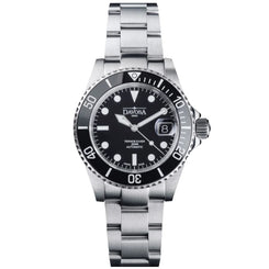 Davosa Ternos Diver with Loupe Tri Link Black Dial Watch